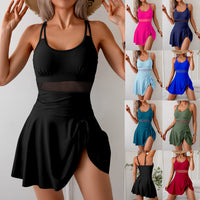 KaleaBoutique Solid-Color Backless One-Piece Swimsuit - KaleaBoutique.com