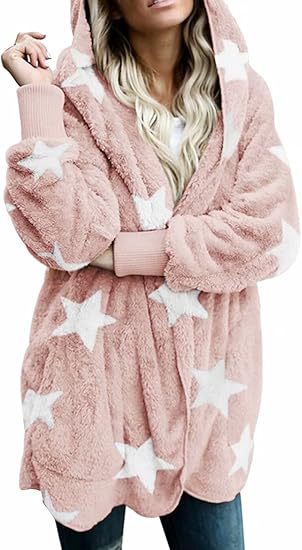Women's Hooded Plush-Texture Longline Coat - KaleaBoutique.com