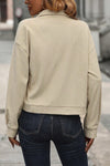KaleaBoutique Flap Pockets Buttoned Turn Down Collar Corduroy Shacket - KaleaBoutique.com