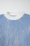 KaleaBoutique Stylish Striped Textured Knit Contrast Edge Loose Sweater - KaleaBoutique.com