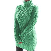Women's Cable-Knit Turtleneck Sweater Dress - KaleaBoutique.com