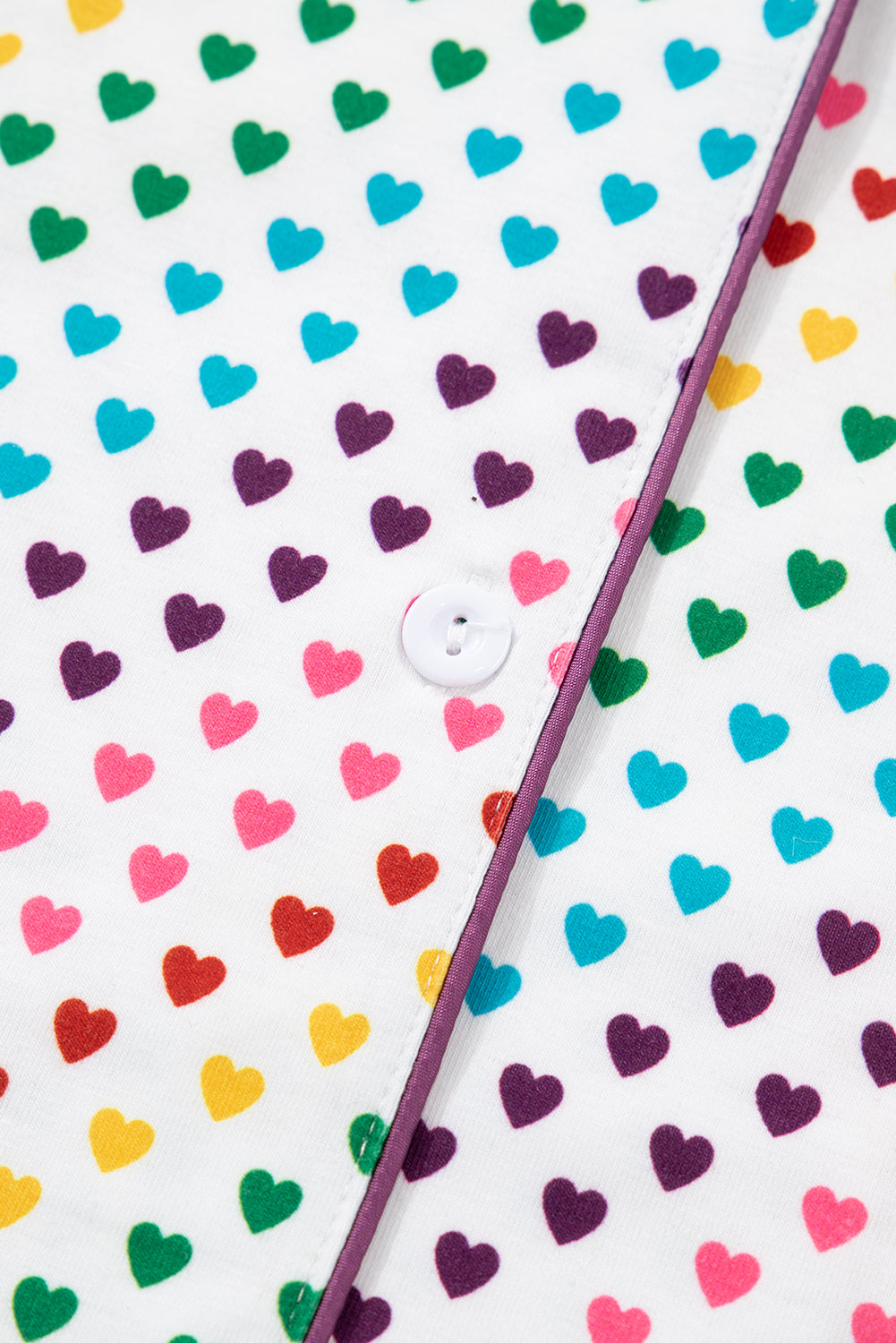 KaleaBoutique Stylish Pride Heart Print Valentines Long 2pcs Pajama Set - KaleaBoutique.com