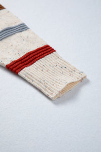 Exposed Seam Drop Shoulder Heathered Knit Sweater - KaleaBoutique.com