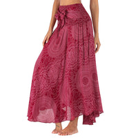 Women's Boho Print Two Ways to Wear Swing Maxi Skirt - KaleaBoutique.com