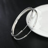 925 Sterling Silver Endless Hoop Earrings 50MM or 60MM, Bridal Fine Jewelry Hollow Tube Hoop Earrings - KaleaBoutique.com