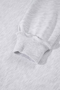 KaleaBoutique Comfortable High Neck Polka Dot Slogan Printed Baggy Sweatshirt - KaleaBoutique.com