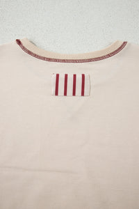 Sleeve Patchwork Casual Knit Top - KaleaBoutique.com
