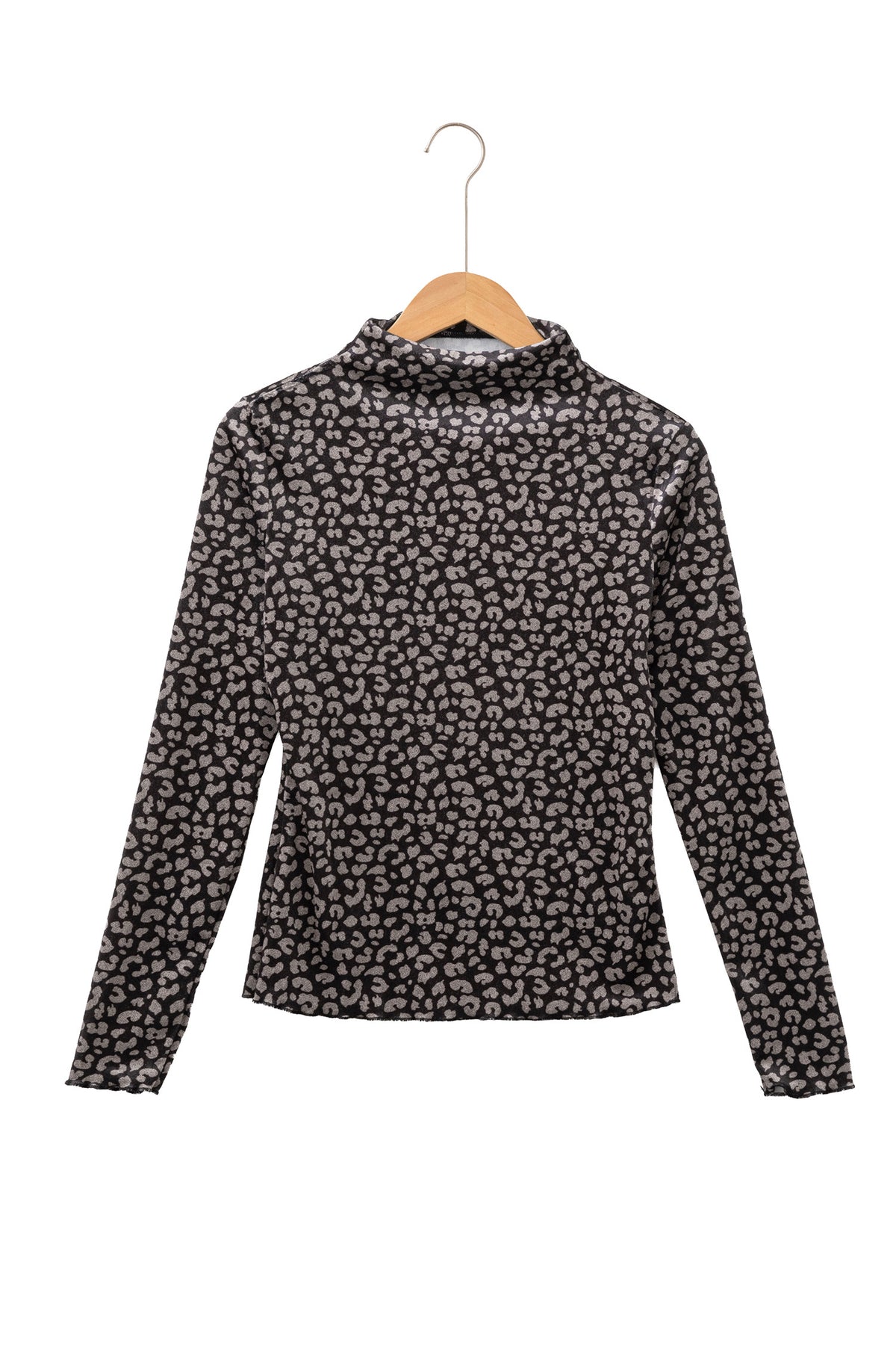 KaleaBoutique Stylish Leopard Print Long Sleeve Sheath Pullover Western Style Top - KaleaBoutique.com