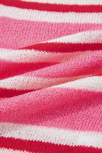 KaleaBoutique Comfortable Striped Drop Shoulder Button Cardigan - KaleaBoutique.com