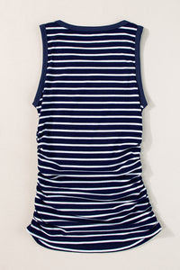 Contrast Round Neck Sleeveless Slim Top - KaleaBoutique.com