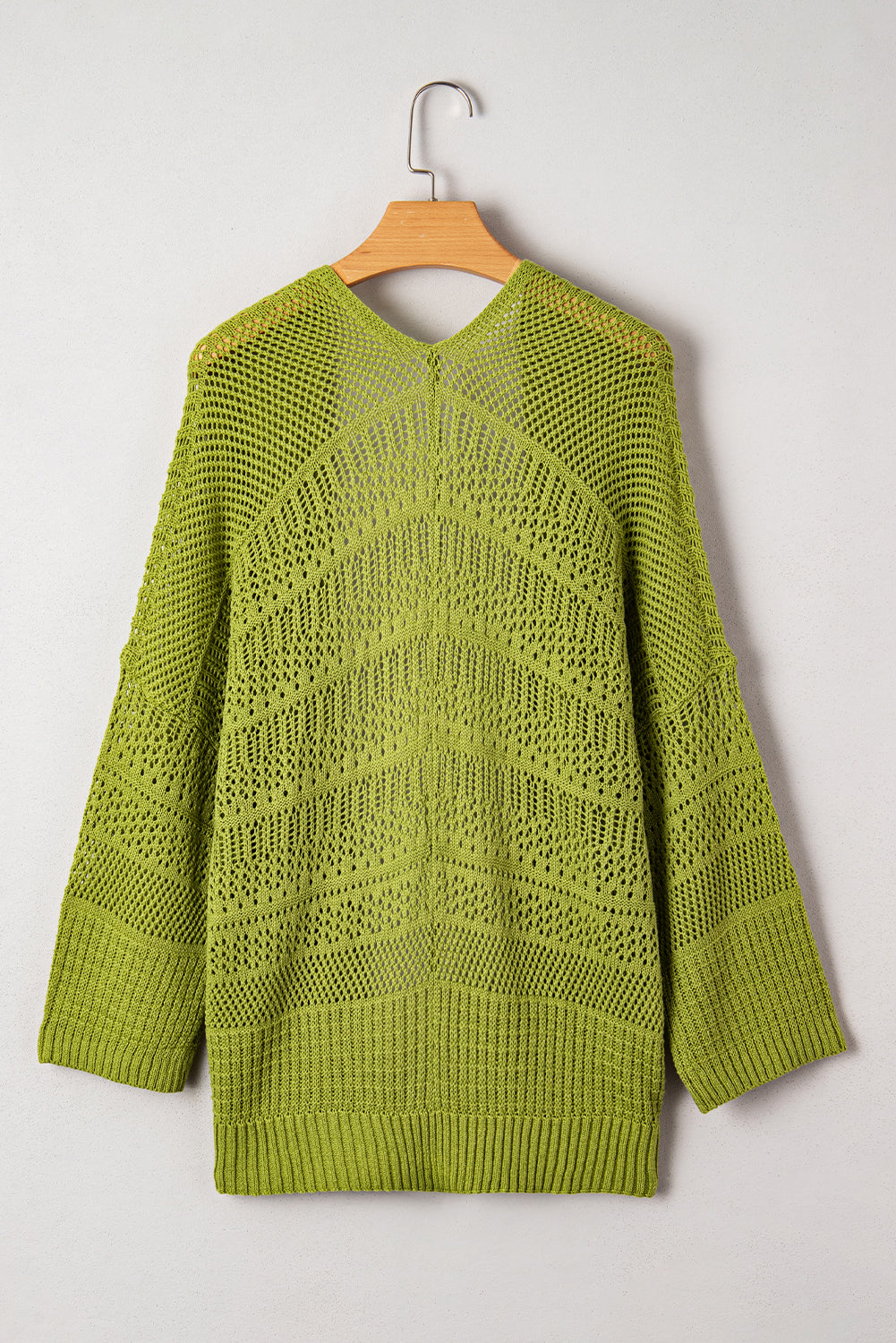 KaleaBoutique Stylish Oversize Crochet Knit Open Cardigan - KaleaBoutique.com