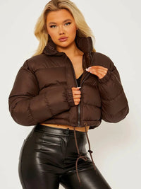 Women’s Short Loose-Fit Padded Jacket - KaleaBoutique.com