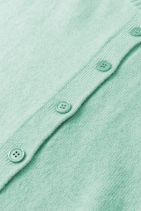 KaleaBoutique Comfortable 3/4 Sleeve Boxy Knit Button Down Sweater Cardigan - KaleaBoutique.com