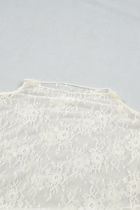 KaleaBoutique Stylish Sheer Floral Mesh Ruched Long Sleeve Top - KaleaBoutique.com