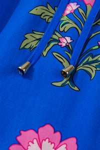 KaleaBoutique Comfortable V Neck Short Sleeve Loose Flower Dress - KaleaBoutique.com