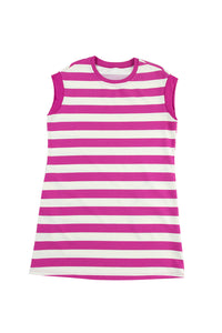 KaleaBoutique Stylish Cap Sleeve Pocketed Shift T-shirt Dress - KaleaBoutique.com