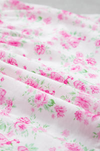 KaleaBoutique Stylish Floral Print Square Neck Ribbon Knot Back Cute Mini Dress - KaleaBoutique.com