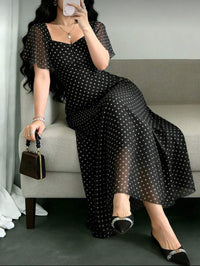 Women's Printed Flutter-Sleeve Ruched-Bodice Maxi Dress - KaleaBoutique.com