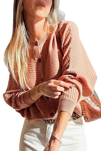 KaleaBoutique Stylish Wide Rib Knit Button Front Dolman Sleeve Sweater Cardigan - KaleaBoutique.com