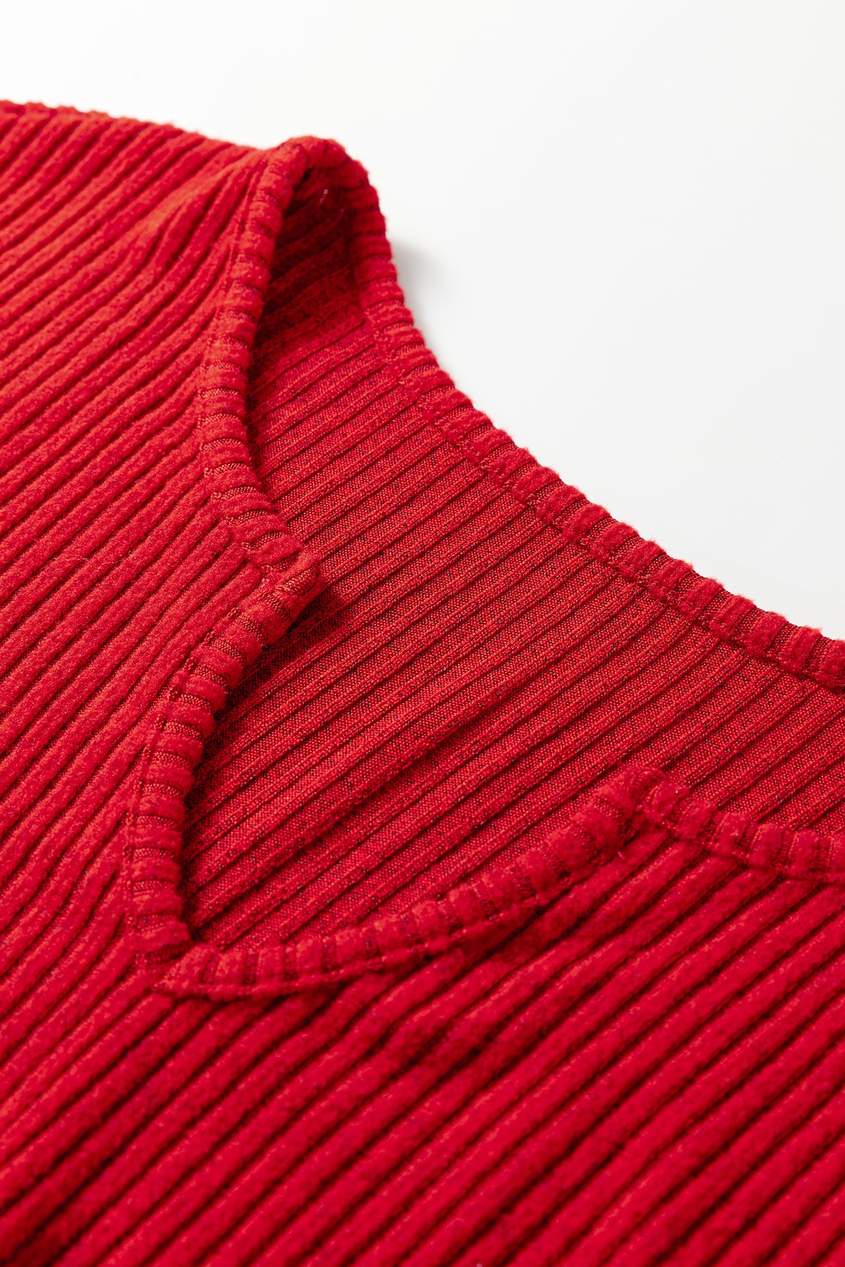 KaleaBoutique Comfortable Ribbed Notched Neck Knit Long Sleeve Leggings Two Pieces Lounge Set - KaleaBoutique.com