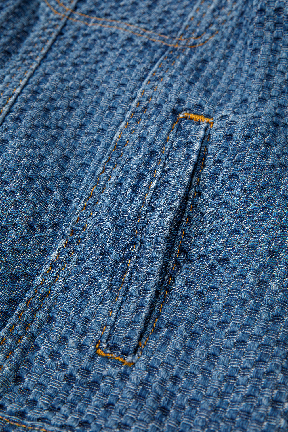 Double Flap Pocket Denim Textured Button Down Jacket - KaleaBoutique.com