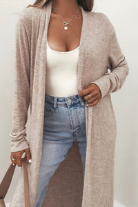 KaleaBoutique Stylish Solid Color Long Sleeve Casual Tunic Shift Cardigan - KaleaBoutique.com