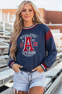 KaleaBoutique Comfortable Patchwork Round Neck Long Sleeve Sweatshirt - KaleaBoutique.com