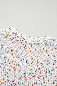 Confetti Rib Knit Long Sleeve Cardigan - KaleaBoutique.com
