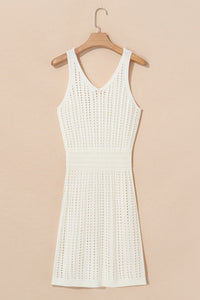 KaleaBoutique Perfect Eyelet Crochet Sleeveless V Neck Beach Dress - KaleaBoutique.com