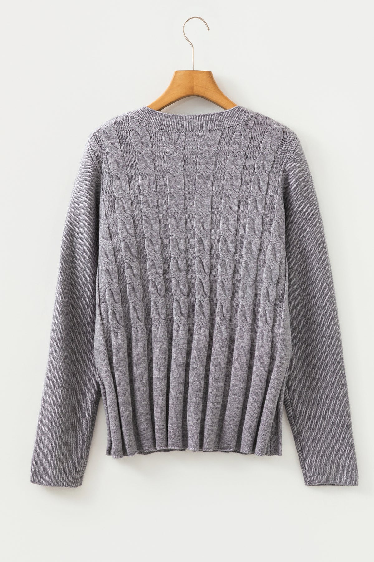 KaleaBoutique Comfortable High Cable Knit Cardigan Sweater - KaleaBoutique.com