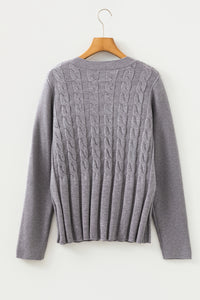 KaleaBoutique Comfortable High Cable Knit Cardigan Sweater - KaleaBoutique.com
