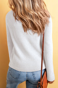 KaleaBoutique Stylish Lightweight Ribbed Knit Button Front V Neck Cardigan - KaleaBoutique.com