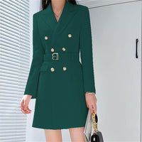 Office Lady Style Slimming Waist Trimming Coat Women's Top - KaleaBoutique.com