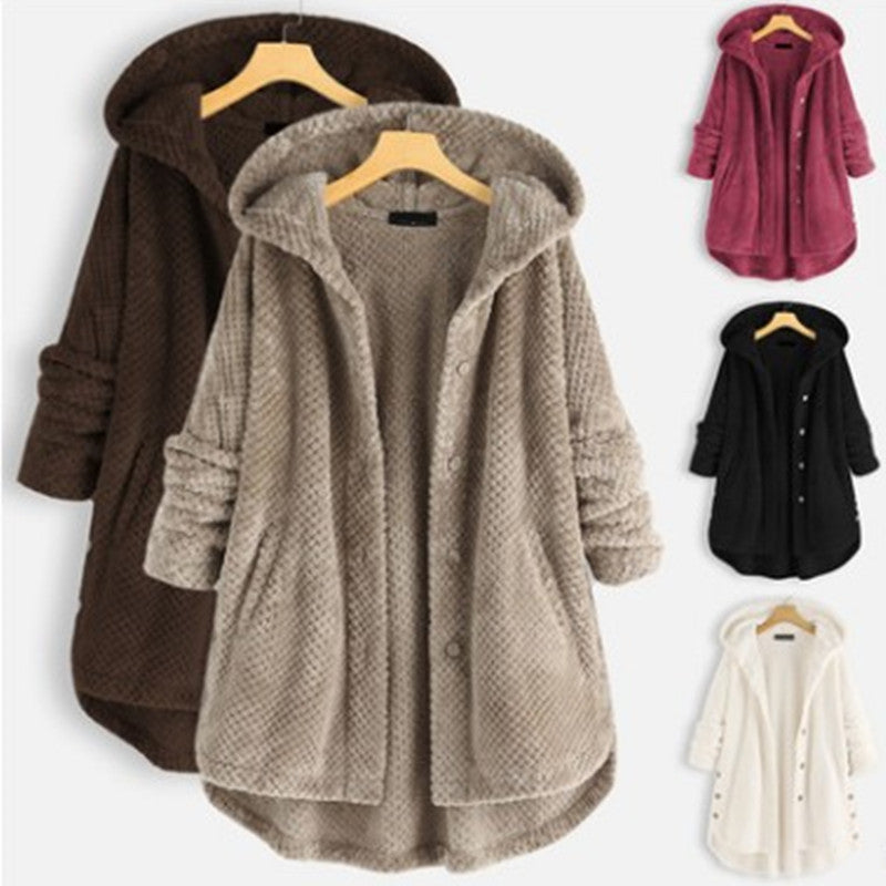 KaleaBoutique Women's Hooded Velvet-Look Sweatshirt Coat - KaleaBoutique.com