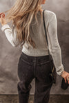 Slim Fit Buttoned V Neck Knit Cardigan - KaleaBoutique.com