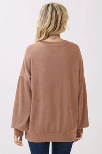 KaleaBoutique Stylish Leopard Print Colorblock Ribbed Knit Top - KaleaBoutique.com