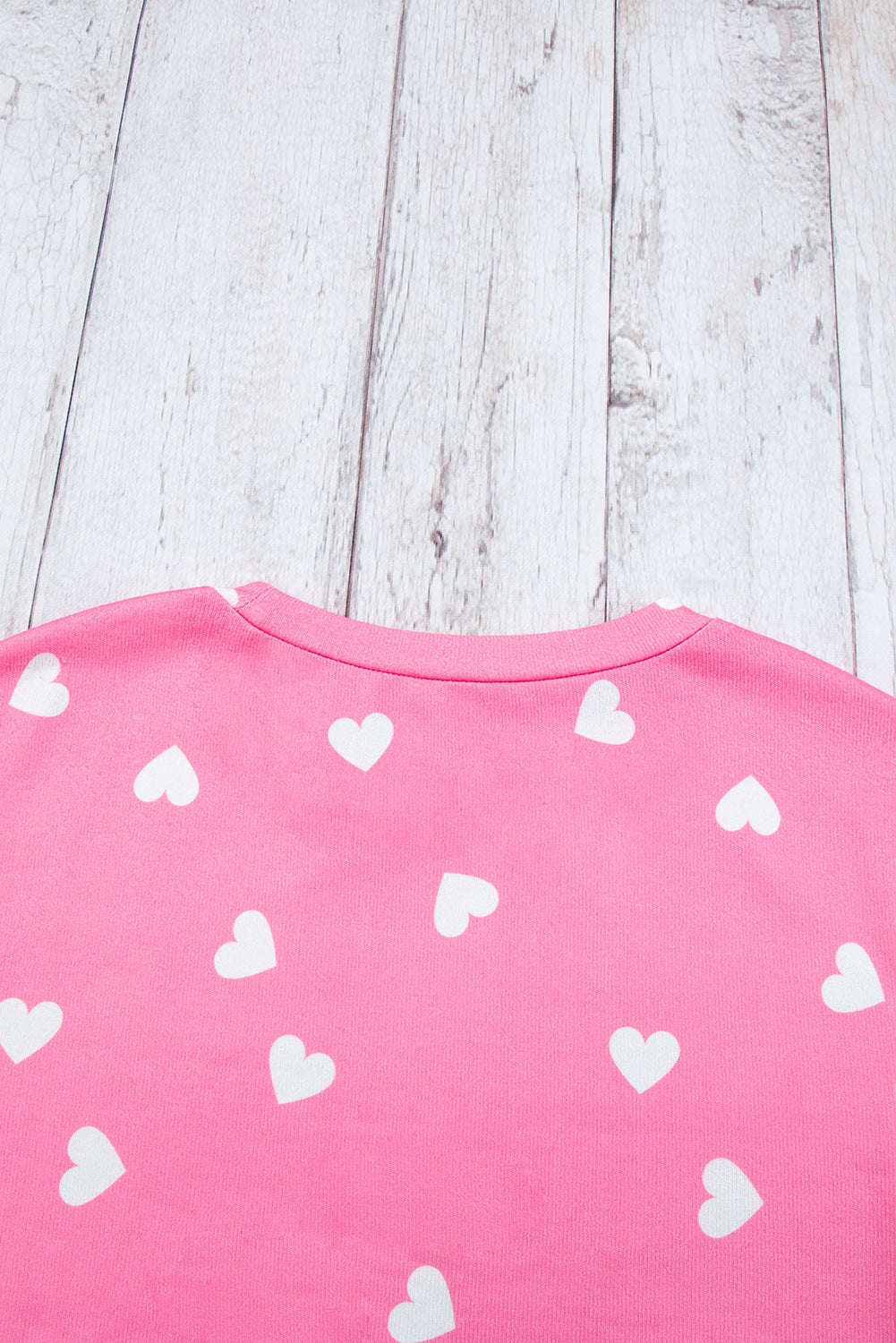 KaleaBoutique Comfortable Valentine Heart Print Long Sleeve Tee and Shorts Lounge Set - KaleaBoutique.com