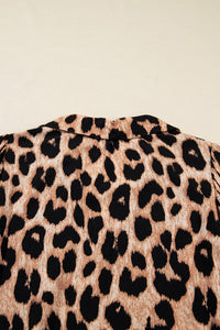 KaleaBoutique Stylish Leopard Print Smocked Detail Flowy Midi Dress - KaleaBoutique.com
