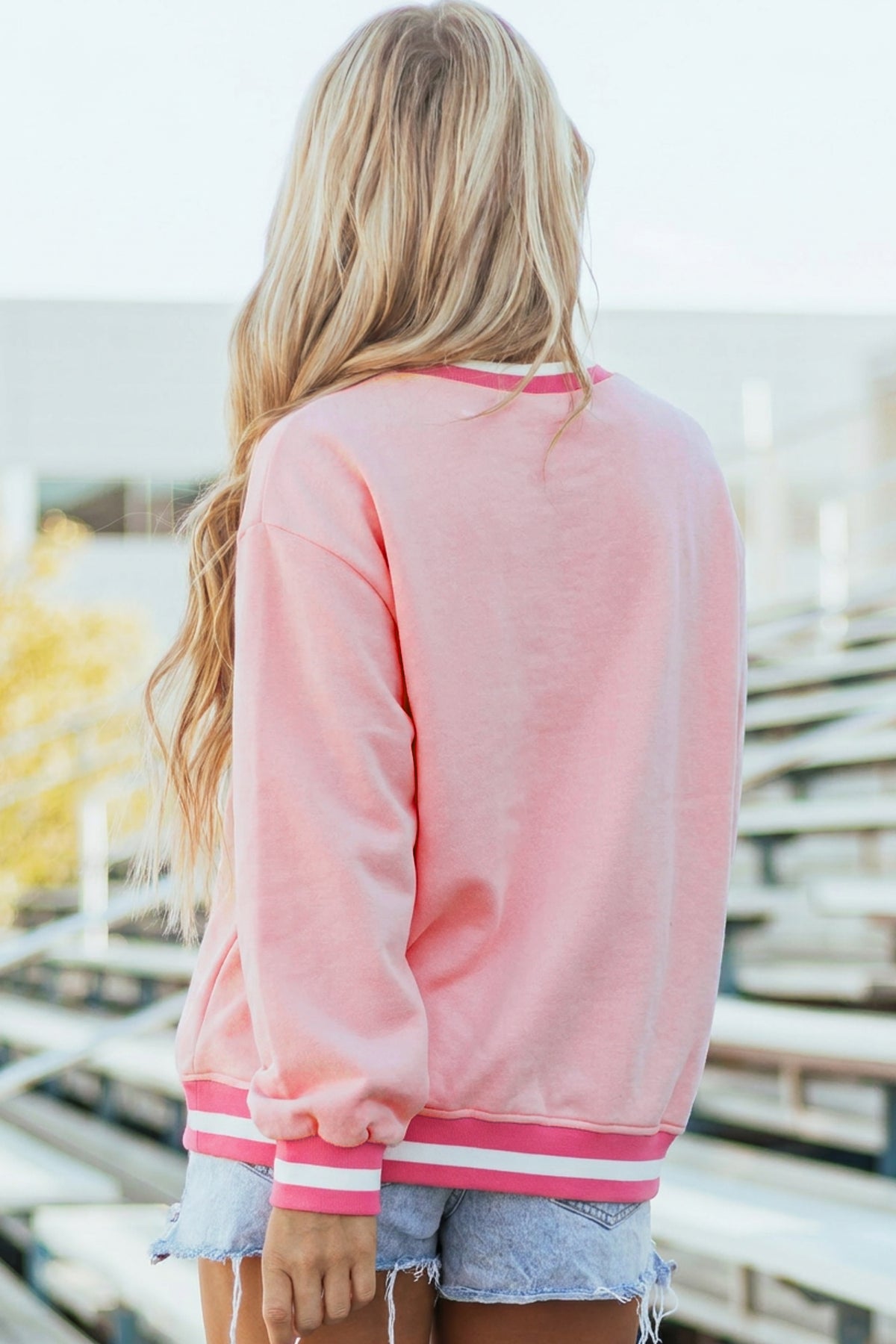 KaleaBoutique Comfortable Embroidered Tennis Club Crew Neck Pullover Sweatshirt - KaleaBoutique.com