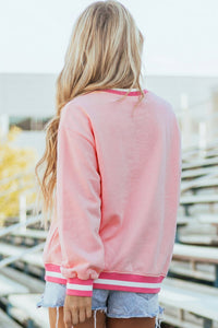 KaleaBoutique Comfortable Embroidered Tennis Club Crew Neck Pullover Sweatshirt - KaleaBoutique.com
