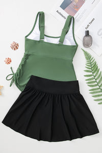 KaleaBoutique Stylish Scoop Neck Adjustable Tankini and Matching Skort Bathing Suit - KaleaBoutique.com