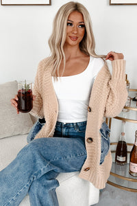 KaleaBoutique Comfortable Open Front Knitted Denim Pocket Patchwork Cardigan - KaleaBoutique.com