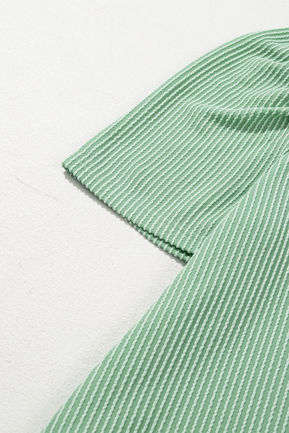 Corded Knit Crew Neck Puff Sleeve Shift Mini Dress - KaleaBoutique.com