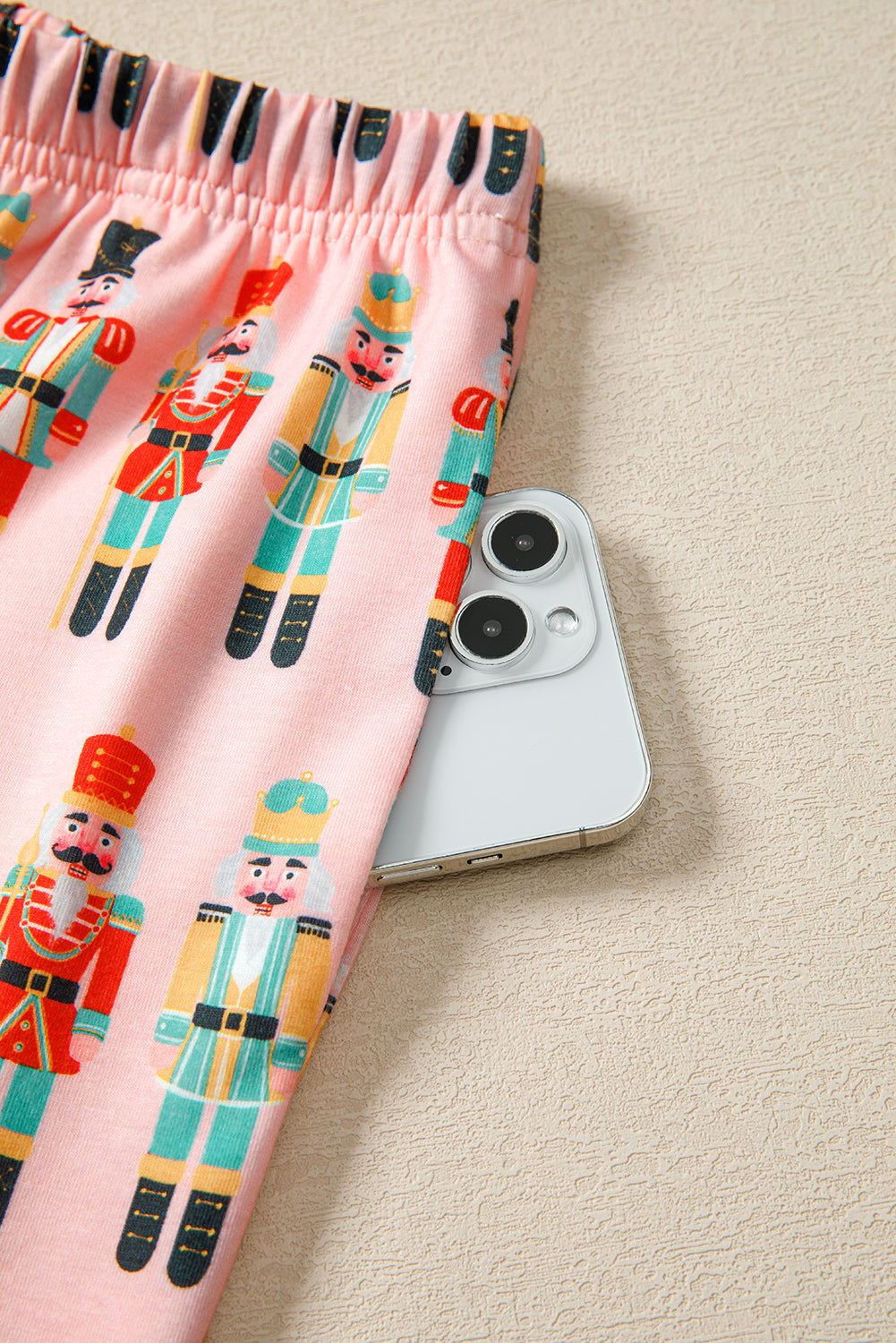 KaleaBoutique Comfortable Nutcracker March Long Sleeve Button Up 2pcs Pajama Short Set - KaleaBoutique.com