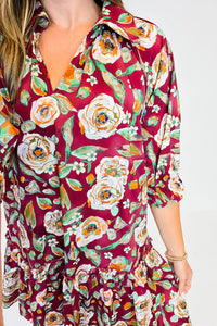 KaleaBoutique Stylish Floral Print Half Sleeve Short Shift Dress - KaleaBoutique.com