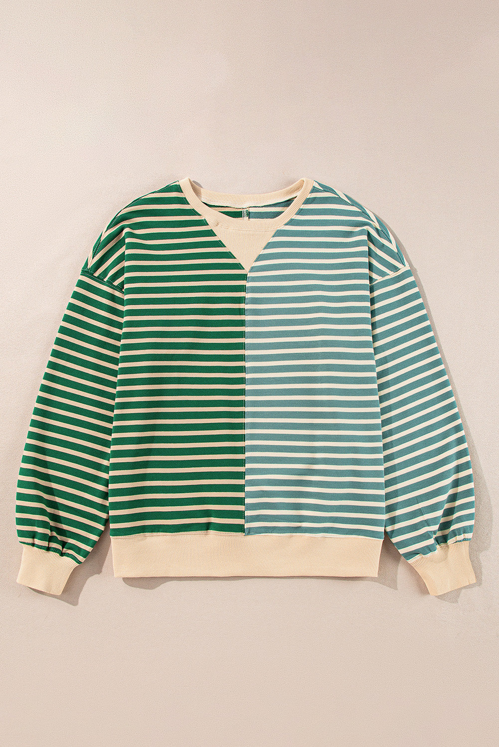 KaleaBoutique Colorblock Drop Shoulder Oversize Sweatshirt - KaleaBoutique.com