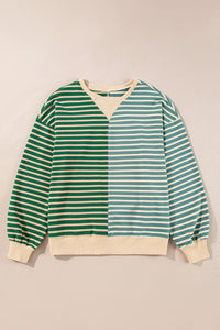 KaleaBoutique Colorblock Drop Shoulder Oversize Sweatshirt - KaleaBoutique.com