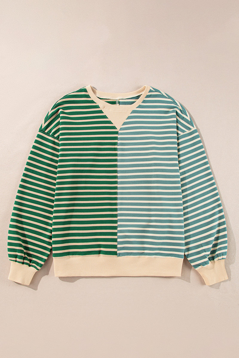 KaleaBoutique Colorblock Drop Shoulder Oversize Sweatshirt - KaleaBoutique.com