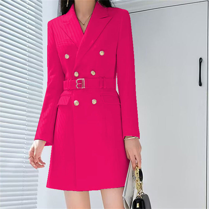 Office Lady Style Slimming Waist Trimming Coat Women's Top - KaleaBoutique.com