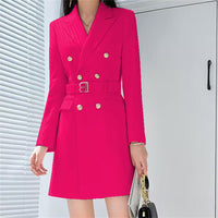 Office Lady Style Slimming Waist Trimming Coat Women's Top - KaleaBoutique.com